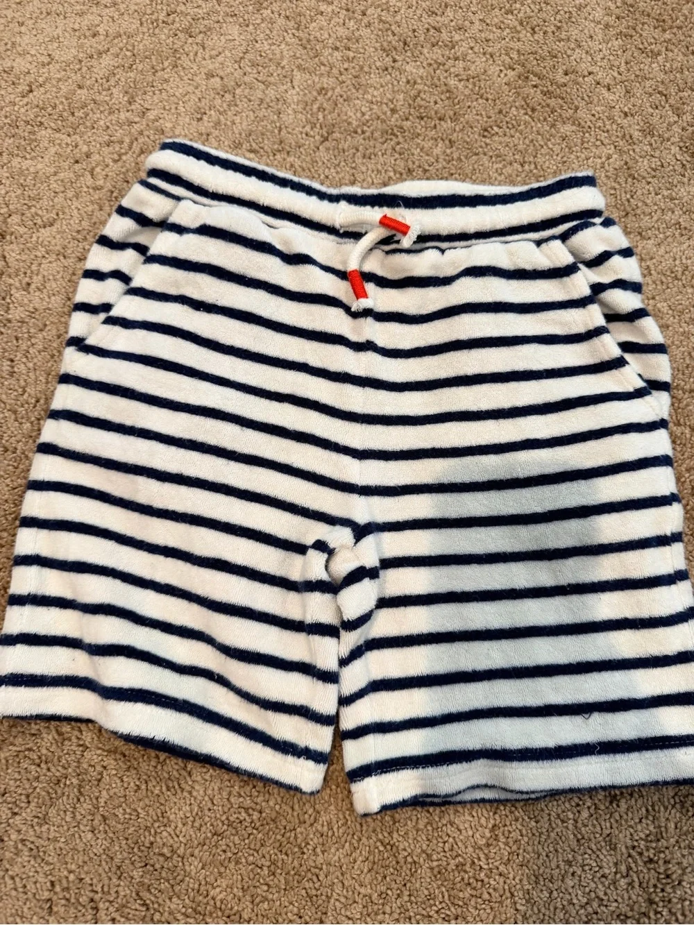 Mini Boden toweling hoodies and shorts matching set